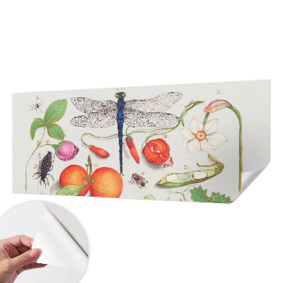 Tapeta fotograficzna samoprzylepna z motywem przyrodniczej ilustracji