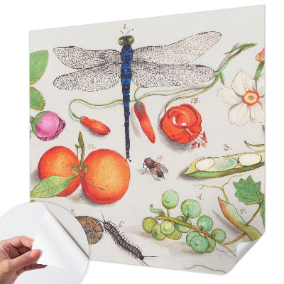 Tapeta fotograficzna samoprzylepna z motywem przyrodniczej ilustracji