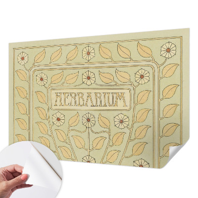 Dekoracyjna fototapeta na ścianę z roślinnym ornamentem