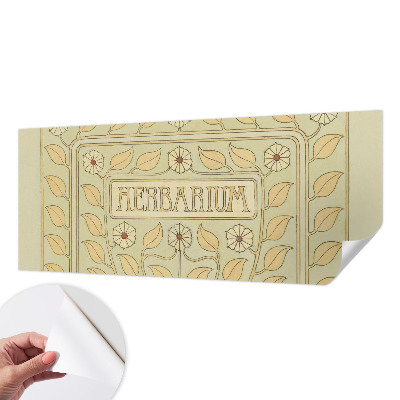 Dekoracyjna fototapeta na ścianę z roślinnym ornamentem