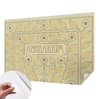 Dekoracyjna fototapeta na ścianę z roślinnym ornamentem