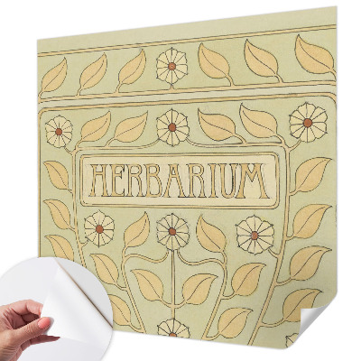Dekoracyjna fototapeta na ścianę z roślinnym ornamentem