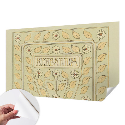 Dekoracyjna fototapeta na ścianę z roślinnym ornamentem