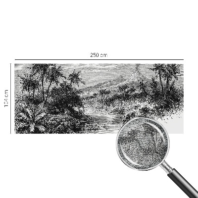 Dekoracyjna fototapeta na ścianę z egzotyczną panoramą