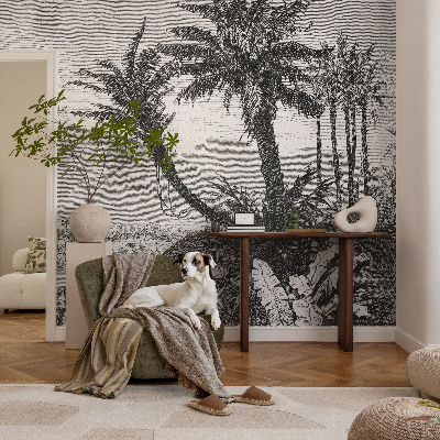 Fototapeta samoprzylepna z nadrukiem z motywem tropikalnej oazy