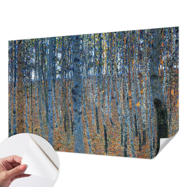 Tapeta fotograficzna samoprzylepna z motywem brzozowego lasu