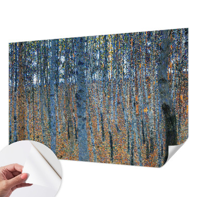 Tapeta fotograficzna samoprzylepna z motywem brzozowego lasu