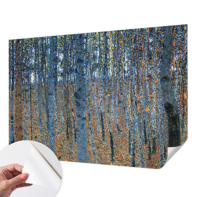 Tapeta fotograficzna samoprzylepna z motywem brzozowego lasu