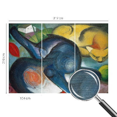 Tapeta fotograficzna z motywem kociego artysty