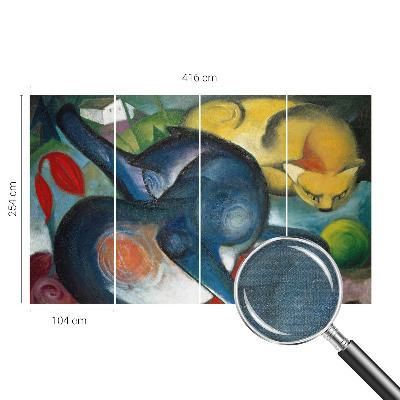 Tapeta fotograficzna z motywem kociego artysty