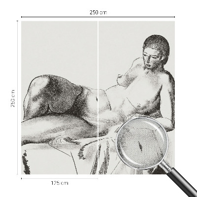 Tapeta fotograficzna samoprzylepna z artystycznym aktem