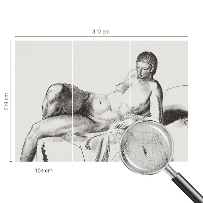 Tapeta fotograficzna samoprzylepna z artystycznym aktem