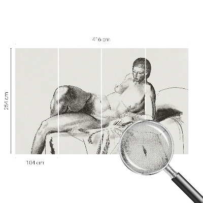 Tapeta fotograficzna samoprzylepna z artystycznym aktem