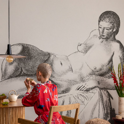 Tapeta fotograficzna samoprzylepna z artystycznym aktem