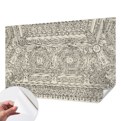 Dekoracyjna fototapeta na ścianę z motywem klasycznego ornamentu