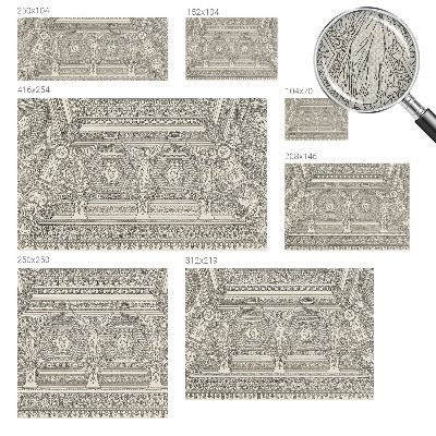 Dekoracyjna fototapeta na ścianę z motywem klasycznego ornamentu