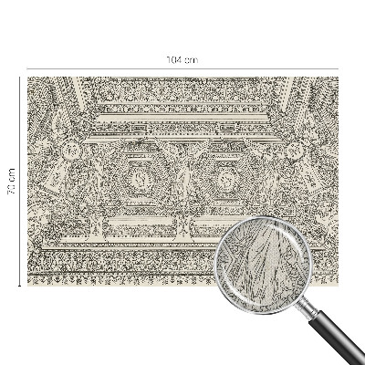 Dekoracyjna fototapeta na ścianę z motywem klasycznego ornamentu