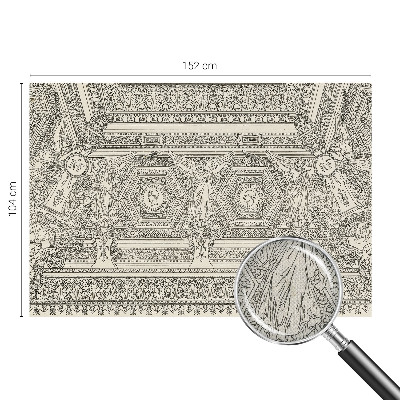 Dekoracyjna fototapeta na ścianę z motywem klasycznego ornamentu