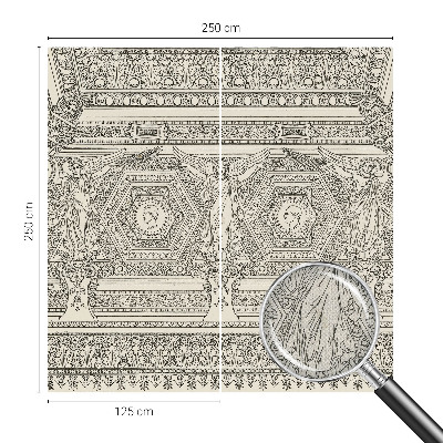 Dekoracyjna fototapeta na ścianę z motywem klasycznego ornamentu
