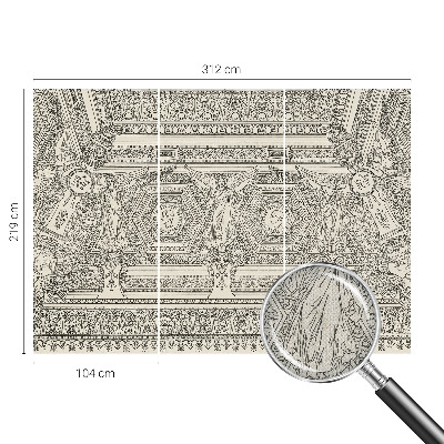 Dekoracyjna fototapeta na ścianę z motywem klasycznego ornamentu