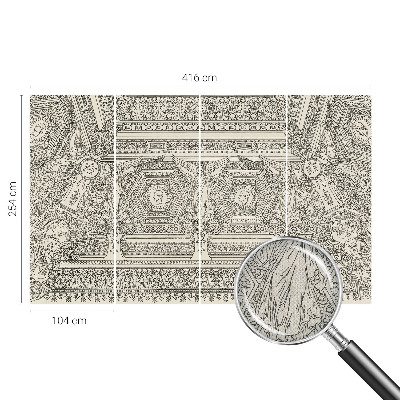 Dekoracyjna fototapeta na ścianę z motywem klasycznego ornamentu