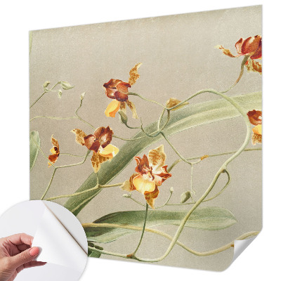 Fototapeta samoprzylepna do sypialni z klasycznym motywem orchidei