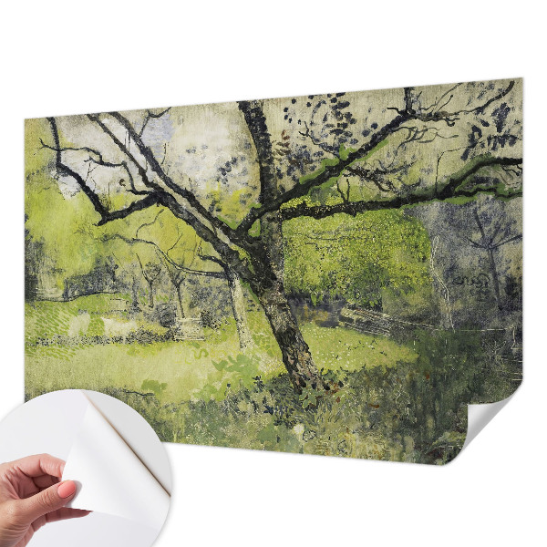 Fototapeta samoprzylepna z nadrukiem z motywem wiosennego parku