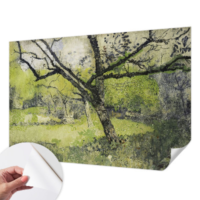 Fototapeta samoprzylepna z nadrukiem z motywem wiosennego parku