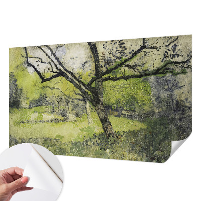 Fototapeta samoprzylepna z nadrukiem z motywem wiosennego parku