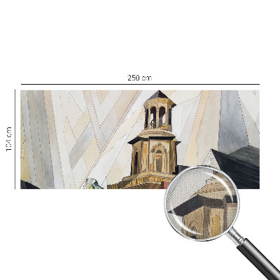 Dekoracyjna fototapeta na ścianę z motywem architektonicznej wieży