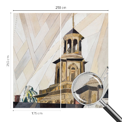 Dekoracyjna fototapeta na ścianę z motywem architektonicznej wieży
