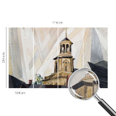Dekoracyjna fototapeta na ścianę z motywem architektonicznej wieży