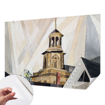 Dekoracyjna fototapeta na ścianę z motywem architektonicznej wieży
