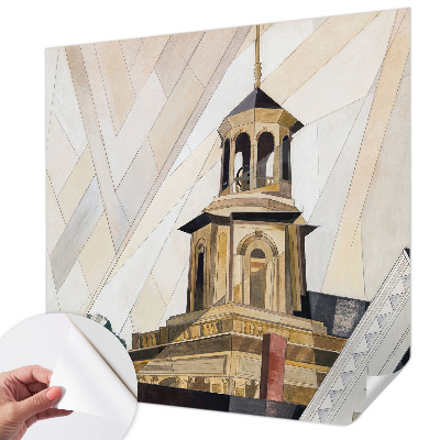 Dekoracyjna fototapeta na ścianę z motywem architektonicznej wieży