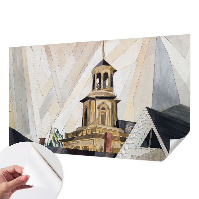 Dekoracyjna fototapeta na ścianę z motywem architektonicznej wieży