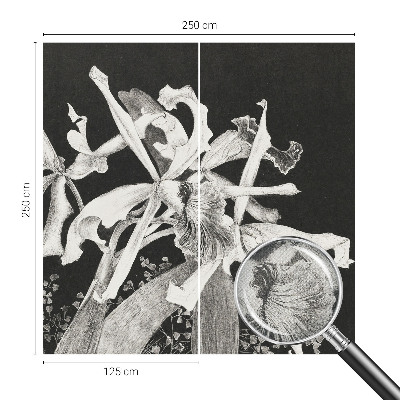 Fototapeta samoprzylepna do sypialni z ilustracją orchidei