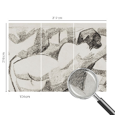 Tapeta fotograficzna samoprzylepna z motywem postaci leżącej