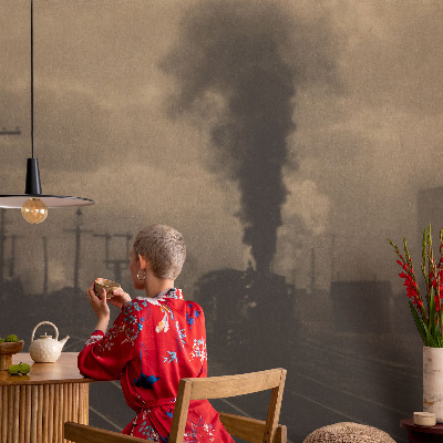 Fototapeta na ścianę z motywem przemysłowego pejzażu