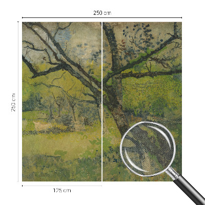 Tapeta fotograficzna z motywem zielonego pejzażu