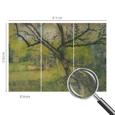 Tapeta fotograficzna z motywem zielonego pejzażu