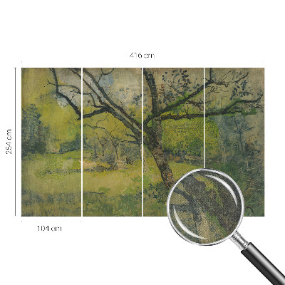 Tapeta fotograficzna z motywem zielonego pejzażu