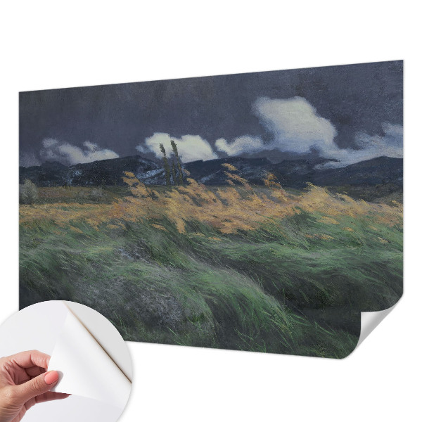 Tapeta fotograficzna samoprzylepna z motywem dmuchanych traw