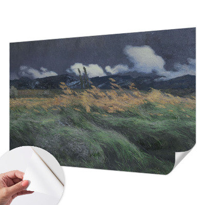 Tapeta fotograficzna samoprzylepna z motywem dmuchanych traw