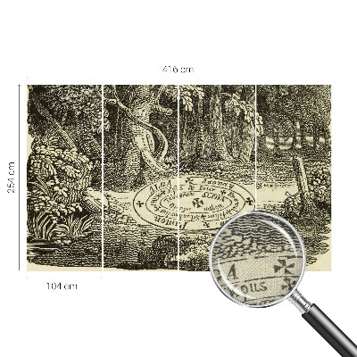 Tapeta fotograficzna z motywem magicznego kręgu