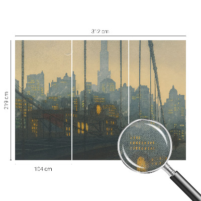 Tapeta fotograficzna samoprzylepna z motywem wieczornej panoramy