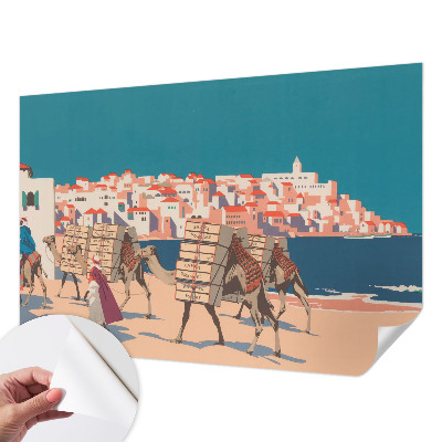 Fototapeta samoprzylepna do sypialni Karawana wielbłądów