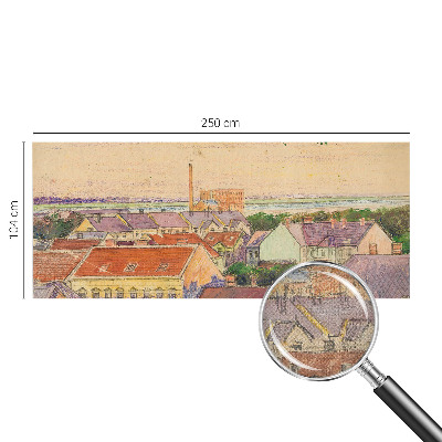 Fototapeta na ścianę z motywem miejskich dachów