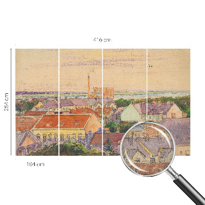 Fototapeta na ścianę z motywem miejskich dachów