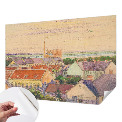 Fototapeta na ścianę z motywem miejskich dachów