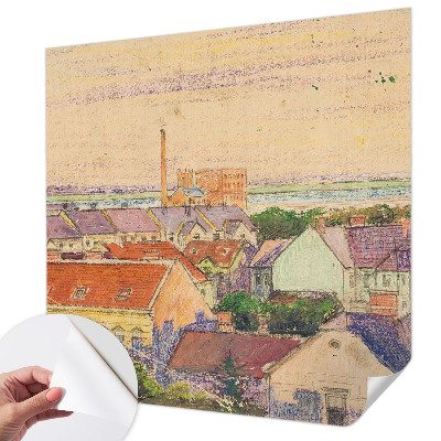 Fototapeta na ścianę z motywem miejskich dachów